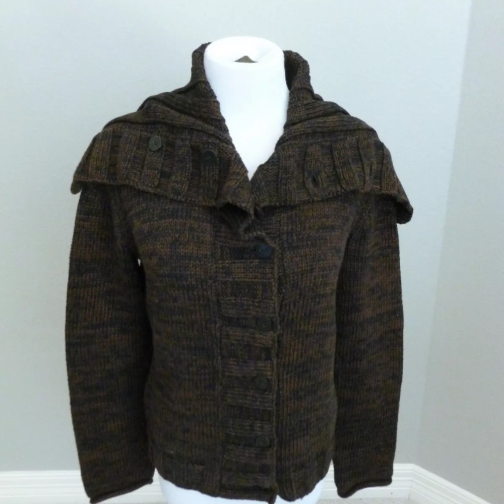 Peruvian Connection chunky sweater szL - Picture 3 of 6